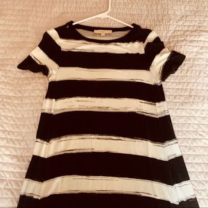 Black and White Short sleeve dress